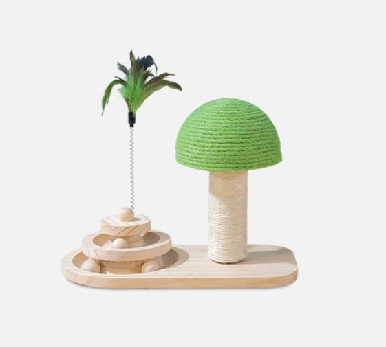 Mushroom Scratching Post, Green