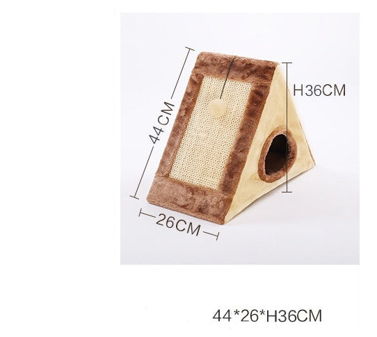Triangle Cat Scratcher House