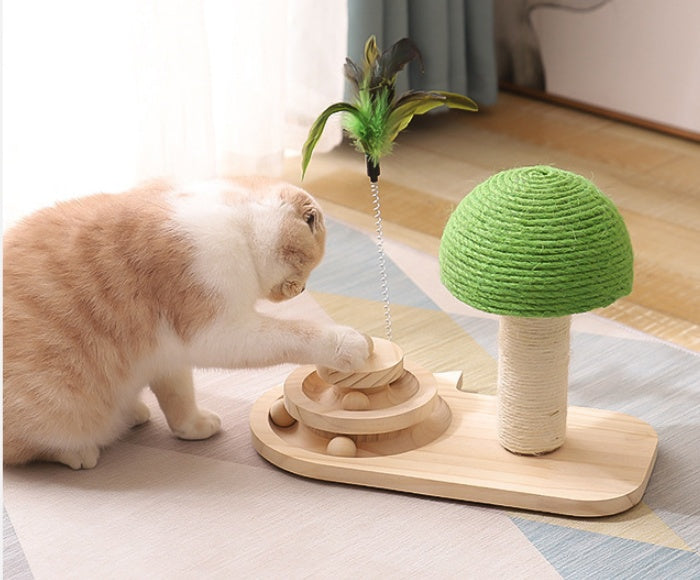 Mushroom Scratching Post, Green