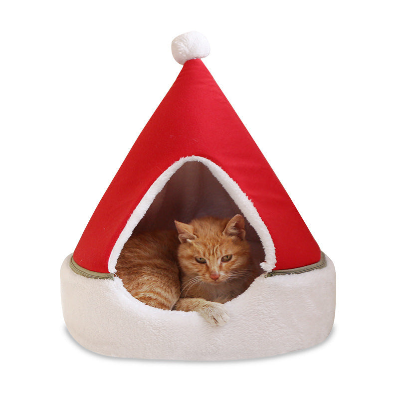 Christmas Tree Pet Cave Bed