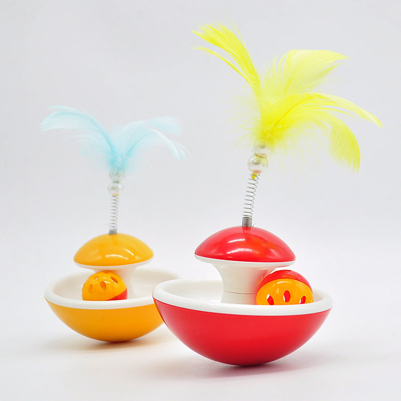 Feather Tumbler Cat Toy