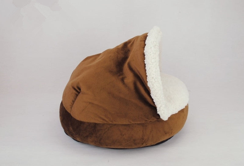 Half Roof Cat House, Brown