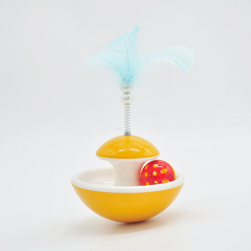 Feather Tumbler Cat Toy