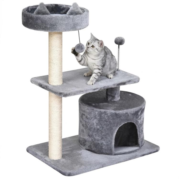 Three-Tier Cat Tree, Grey
