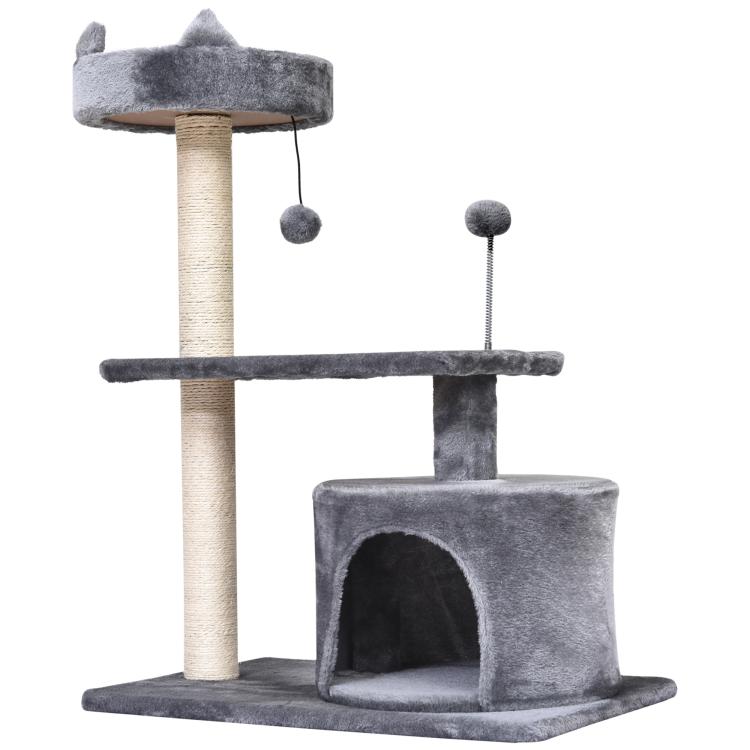 Three-Tier Cat Tree, Grey