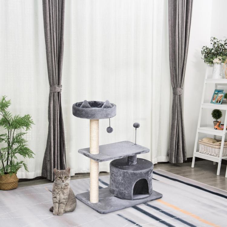 Three-Tier Cat Tree, Grey
