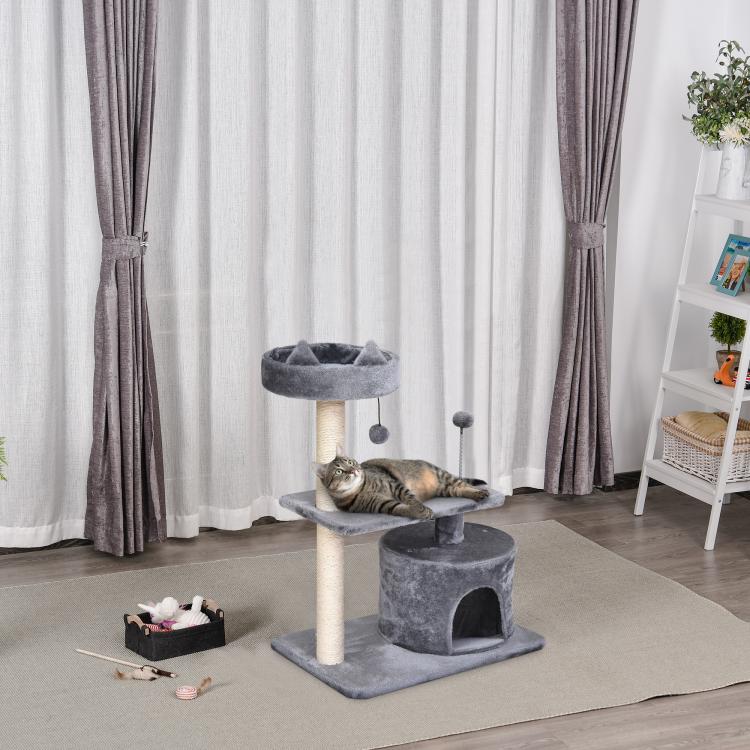 Three-Tier Cat Tree, Grey