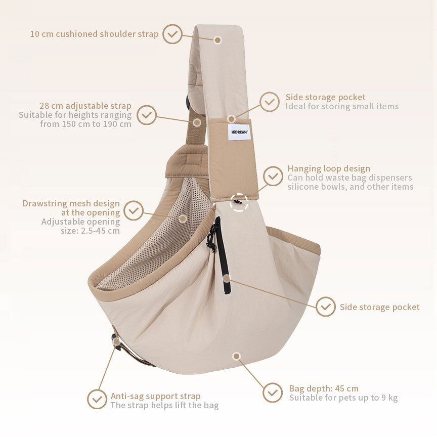 Crossbody Pet Sling Carrier